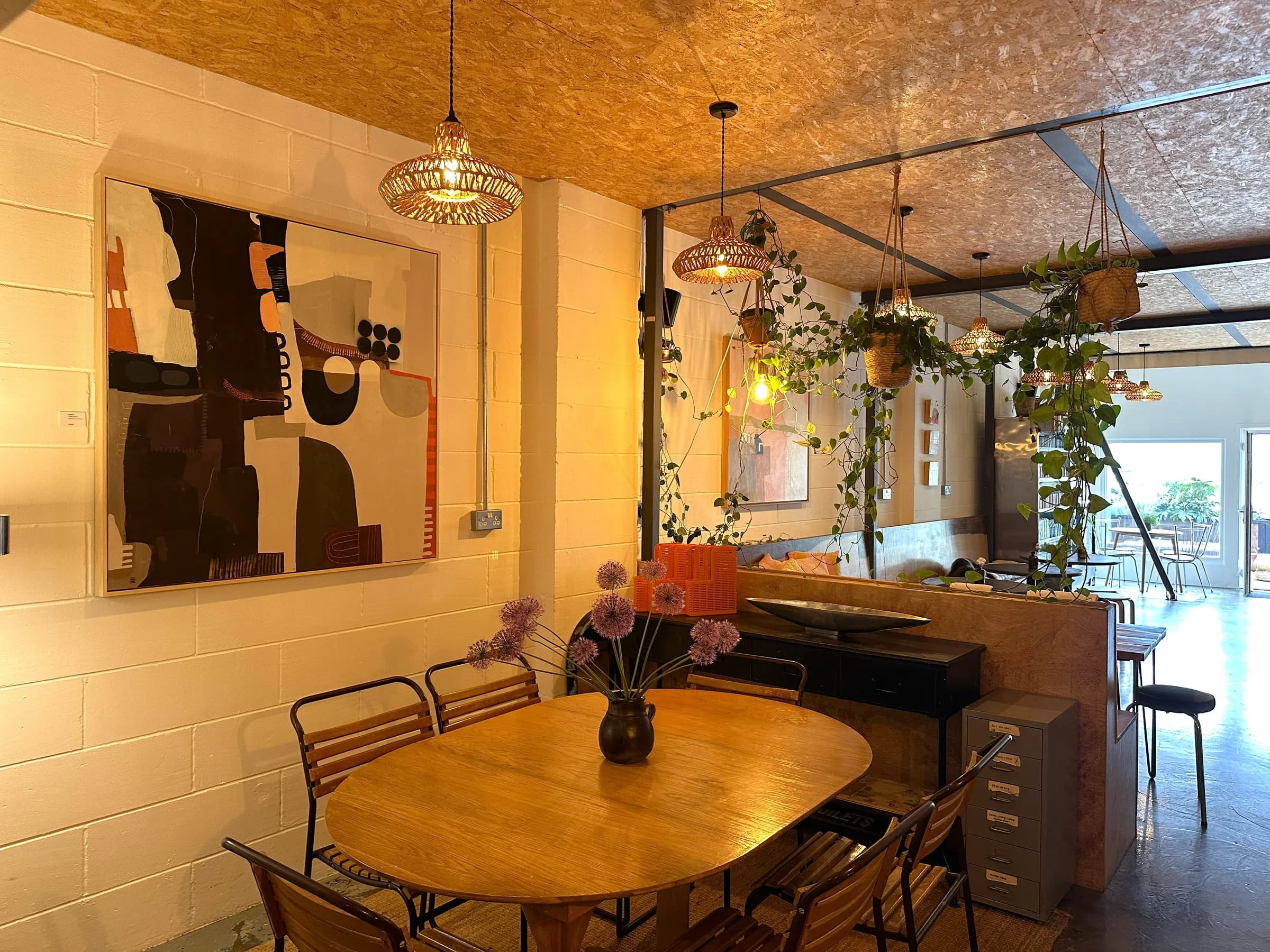 Back seating area inside Prana House